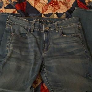 Light washed jeans. Cute!